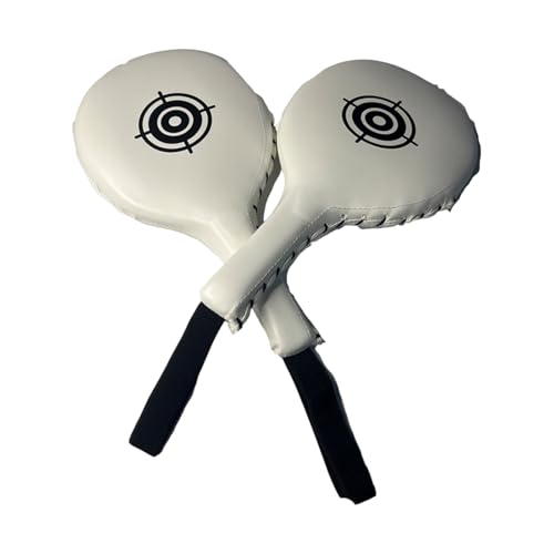Taekwondo Kick Pad Single Strikes Karate Kicking Targets Pad Punching Paddle for Kickboxing and Karate Training - color: White, size: two