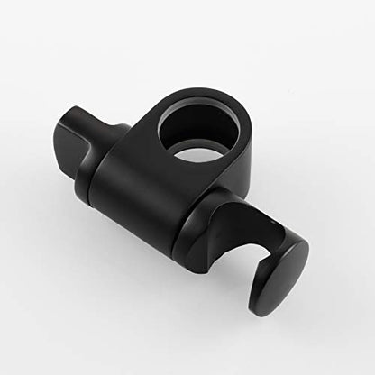 Hand Held Shower Head Holder Stainless Steel Height/Angle Adjustable 25 mm Shower Slide Bar Bracket Holder Black, ST35B - color: Black