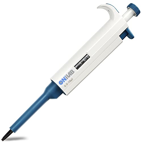 ONiLAB 0.5-10μl Single-Chanenel Pipettor Ergonomic Design Adjustable Micro Pipette, Autoclavable, 7605101004 - size: 0.5-10μl