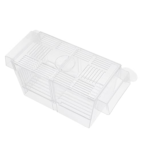 Abaodam 1pc Aquarium Breeding Box Suction Cup Isolation Container for Fish Durable Acclimation Case for Separating Enhances Survival Rate Aquariums