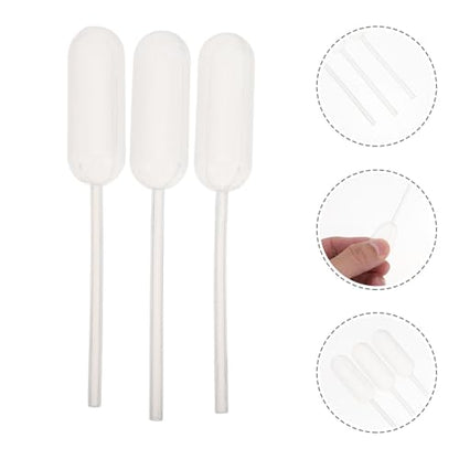 100pcs Disposable 4ml Plastic Pipette Droppers Laboratory Transfer Pipettes for Essential Oils Watering Aquarium Liquid Handling