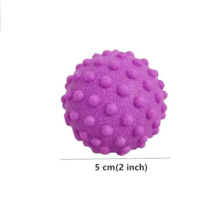 NGT new guide steps Fascia Ball, TPR Massage Ball Suitable for Relaxing Muscles, Restoring Fascia, and Improving Body Condition for All Parts of the Body. (Purple) - color: Purple