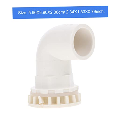 2pcs Aquarium Elbow Connectors Fish Tank Drainage Adapters Strong Water Fittings for Tubing Easy Installation for Home Aquariums