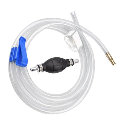 Manual Suction Hose Set for Vehicle and Home, Water and Oil Transfer Siphon Pump with Sturdy Guide Tube for Car Fuel and Aquarium Water Change