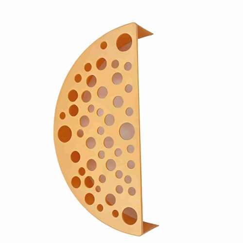 Non Fading Plastic Shrimp Breeding Cave, Aquarium Tunnel Protector with Delicate Landscape Hollow Hideouts for Fish & Shrimp Pond Fish Accessories Aquarium Ornaments (Orange)