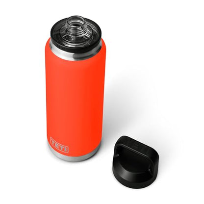 YETI Rambler 36 oz Bottle, Vacuum Insulated, Leakproof, Stainless Steel with Chug Cap - color: Solar Flare