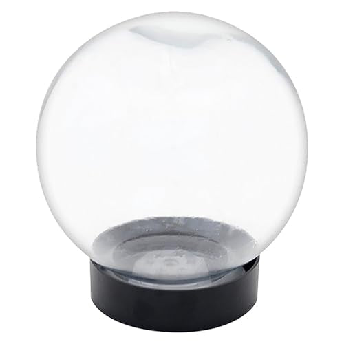 Achla Designs Flower Aquariums Glass Vase Set – Pack of 6 Glass Orb Flower Display Vases with Floral Frog Bases, Water Filled Flower Magnifier Centerpieces for Home or Events