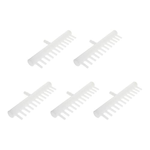 MroMax 8mm to 4mm Aquarium 12-Way Air Line Plastic Splitter Air Pump Tubing Connector for Air Flow Diffusion 5Pcs - size: 5pcs 12 Way