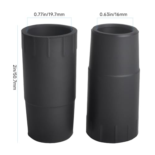 (2-Pack) A20017 Rubber Hose Adapter, Compatible with Fluval 304, 305, 306, 307, 404, 405, 406, 407 Canister Filters with Ribbed Hosing