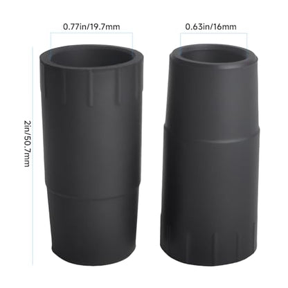 (2-Pack) A20017 Rubber Hose Adapter, Compatible with Fluval 304, 305, 306, 307, 404, 405, 406, 407 Canister Filters with Ribbed Hosing