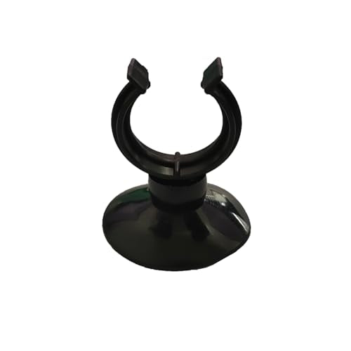 AQUANEAT 12 Pack Aquarium Suction Cup Clip Black, for Aquarium Heater, Tubing Hose, Plant, Decoration, Fish Tank (Black 3/4") - size: 3/4"
