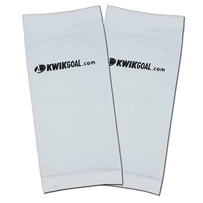 Kwik Goal Shin Guard Compression Sleeves - color: White, size: Youth