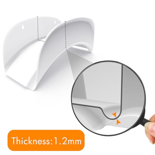 Gardzen 2-Pack Heavy Duty Hose Hanger Wall Mount, Metal Hose Holder, Hook, Rack, Support for Outside, White - size: 2 Pack