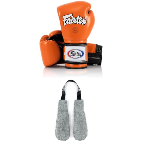 Fairtex BGV9 Boxing Gloves with Deodorizer Inserts | Mexican Style Glove for Hard Hitters + Odor & Moisture Absorber for Boxing, MMA, Muay Thai | Perfect Bundle for Clean & Durable Gear