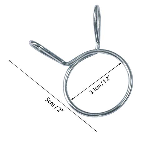 uxcell Washing Machine Drain Hose Clip Clamp 1.2 Inch Dia 2 Inch Width 2 Pcs