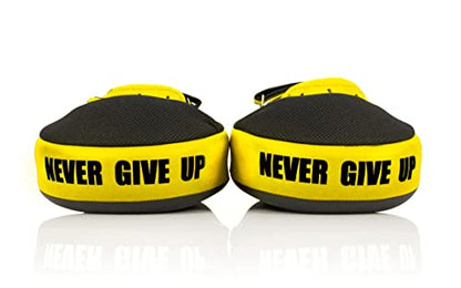 Fairtex FMV13 Maximized Focus Mitts, Muay Thai Kickboxing MMA Punching Pads - color: Black/Yellow