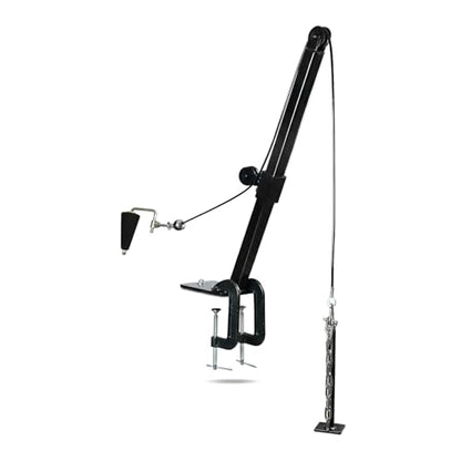 Arm Wrestling Battle Table Training System, Tabletop Pulley Machine for Wrist & Forearm Strength Development with Handle(Black)