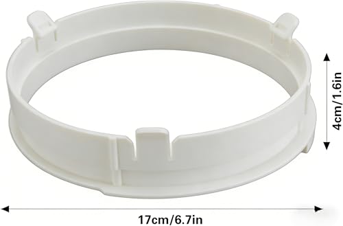 5.9 Inch Portable Air Conditioner Hose Connector, Comes with Threaded Adapter for Repairing Broken AC Hoses, PVC Replacement Adapter for Round Plug-In Exhaust Port