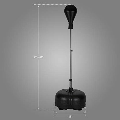 PEXMOR Reflex Bag, Freestanding Punching Bag with Stand, Speed Boxing Ball, Height Adjustable for Adults & Teens, Perfect for Stress Relief/Fitness/Punch Training at Home, Easy Assembly & Durable