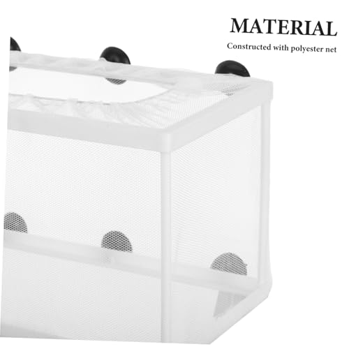 Happyyami Aquarium Mesh Fish Isolation Box Large Net Fish Tank Separator for Betta Aquarium