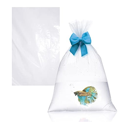 Clear Plastic Fish Bags, 6 x 12 Inch, 2 Mil Poly Bags, Pack of 1000, Unprinted Clear Poly Bag for Aquarium Species Transfer and Transport - style: 6" X 12" / 2 Mil / 1000 Pack