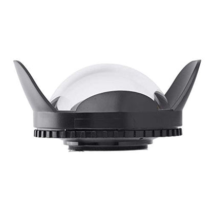 Sea frogs Dome Port Lens, 67mm Fisheye Wide Angle Lens Shade Underwater Camera Housing Case 60m Waterproof Underwater Dome Port Housing