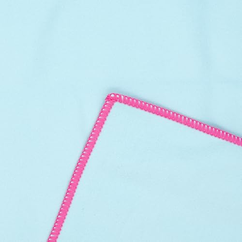 Eunzel Hot Yoga Mat Towel, Ultra-Absorbent Microfiber 72" x 26.5" - color: Z-blue& Pink (2 Pack )