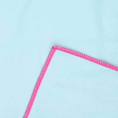 Eunzel Hot Yoga Mat Towel, Ultra-Absorbent Microfiber 72" x 26.5" - color: Z-blue& Pink (2 Pack )
