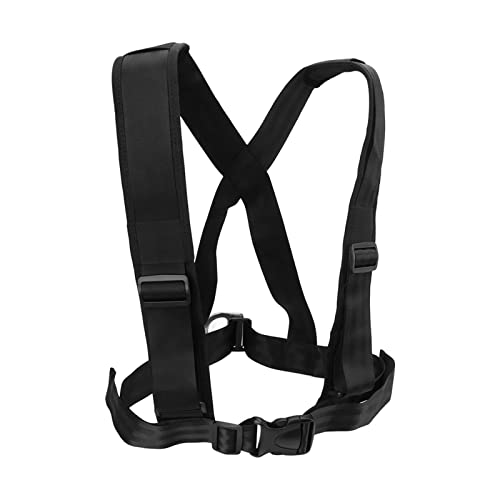 Sled Pulling Strap with Padded Shoulder Harness, Heavy Duty Nylon Resistance Training Equipment for Tire Drag, Strength and Speed Workouts for Football Runners