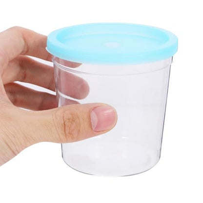 BESTonZON 12-Pack Transparent Jellyfish Betta Cups with Lid 3.03X2.87X2.48In Durable Flower Arrangement Cups for Home Party and Fish Farming