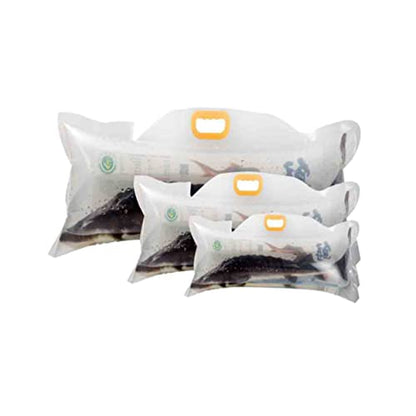 4pcs Oxygen Filling Live Fish Packing Bags Sturdy Seafood Carry-out Pouches for Fresh Fish and Shrimp Heavy-duty Plastic Bags for Supermarket and Home Use