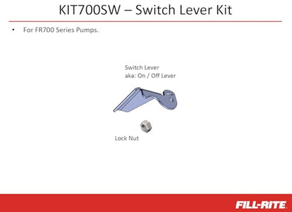 Fill-Rite KIT700SW Switch Lever Kit – OEM Replacement for 700-Series Rotary Vane Pumps – Includes Switch Lever & Locking Nut – Durable Fuel Pump Control Part - style: 700 Switch Lever