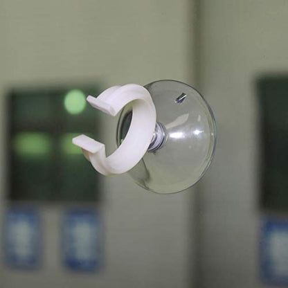 uxcell Aquarium Suction Cup Clips Airline Tube Holders Clamps for Fish Tank Clear 28.5mm 6Pcs - size: 28.5mm
