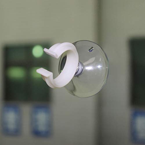 uxcell Aquarium Suction Cup Clips Airline Tube Holders Clamps for Fish Tank Clear 28.5mm 12Pcs - size: 28.5mm
