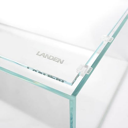 4mm Thick Clear Glass Aquarium Lid,Includes 4 Clips for Secure Placement, 580 x 230mm,(22.83x9.06 inches) for 583-585mm Inner Length Aquariums,Adapted to LANDEN SD603036/SL603018 - size: 580x230mm (1 pc)