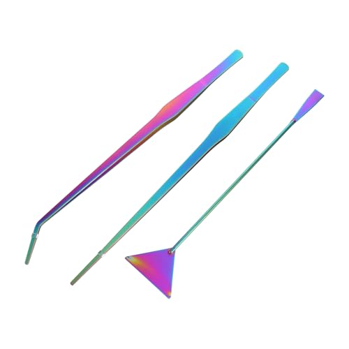 3pcs Aquarium Cleaning Tools Set Tweezers Spatula Kit Fish Tank Gravel Plant Care