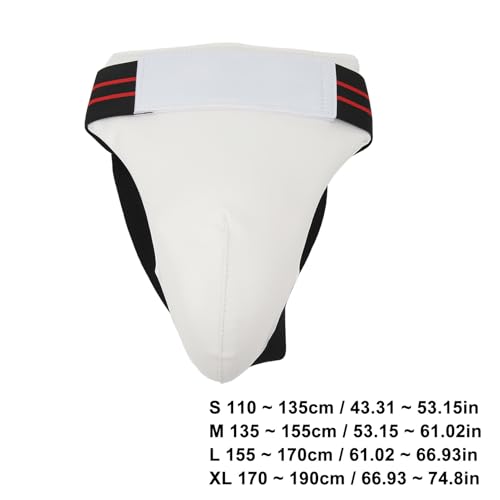 Groin Guard, Boxing Groin Guard Protector with Adjustable Straps Cup Groin Guard for Taekwondo Muaythai MMA Men