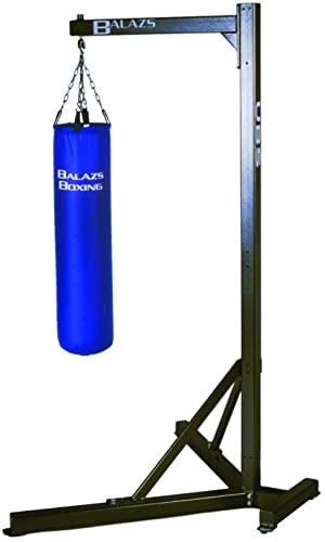 Balazs Universal Boxing Stand | Heavy Bag Stand | Made in USA Solid Steel | Freestanding Punching Bag Stand | Upgradeable to Full Boxing System | Home & Commercial Gym