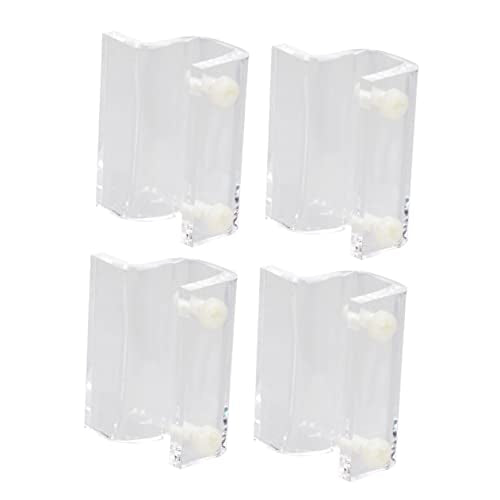 BESPORTBLE 4pcs Acrylic Fish Tank Cover Holder Bracket Practical Support Tool for Open Aquariums Turtle Tanks and Pet Stable and Easy to Install
