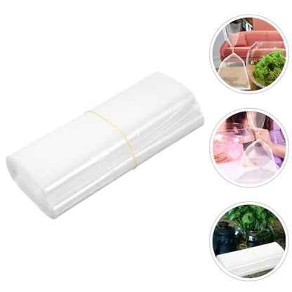 50pcs Ornamental Fish Transport Bags 24x48cm Leakproof Plastic Live Fish Shipping Packaging Bags for Aquarium and Seafood Packing