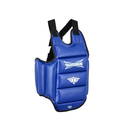 Karate Taekwondo Boxing Muay Thai MMA ChestGuard | Reversible Chest Protector | Martial Arts Upper Body Ribs Protection Pad - size: Large