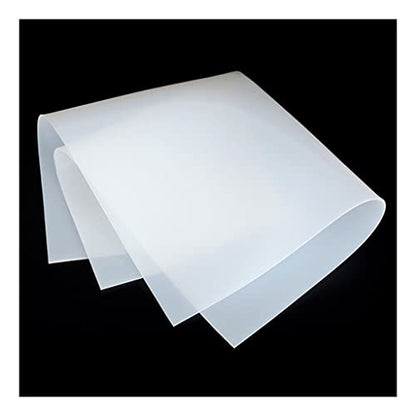 Silicone Rubber Sheet, 500x500mm Clear Translucent Plate Mat High Temperature Resistance Rubber Pad, 1pcs(T2mm) - size: T2mm