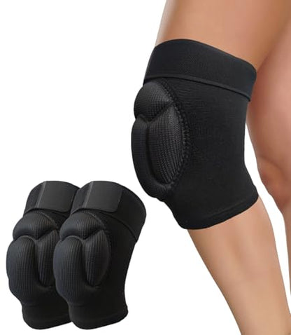 SUJAYU 2 Pack Turtle Volleyball Knee Pads for Women Men Wrestling Knee Pads Wrestling Gear, Crash Pad Snowboarding Gear Knee Protector Soft Knee Pad for Work (X-Large) - size: X-Large