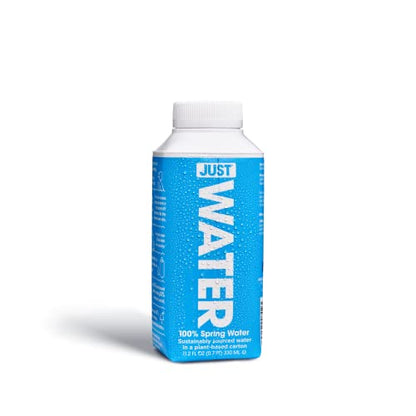 JUST Water - 100% Spring Water, Naturally Alkaline, 8.0 pH - Plant-Based, BPA Free, Sustainable and Fully Recyclable Boxed Water Bottle - Eco-Friendly - 11.2 Fl Oz (Pack of 24) - size: 11.2 Fl Oz (Pack of 24)