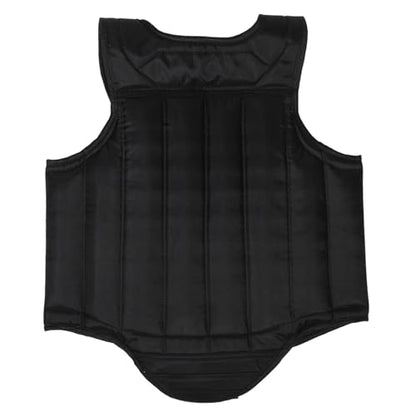 Black Portable Chest Protector Guard for Training and Boxing Games