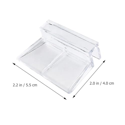 Aquarium lid Clips 15Pcs Acrylic Aquarium Support Brackets for Glass Covers High Transparency Fish Tank Cover Holder Universal Fit