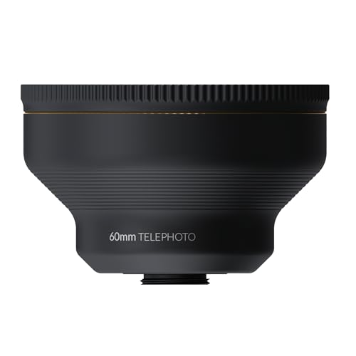 Shiftcam | LensUltra 60mm Telephoto Lens - 2X Magnification, 30-40cm Focus Distance - Capture Distant Beauty, Flattering Portraits, Optical Zoom, Premium Design - color: 60mm Telephoto