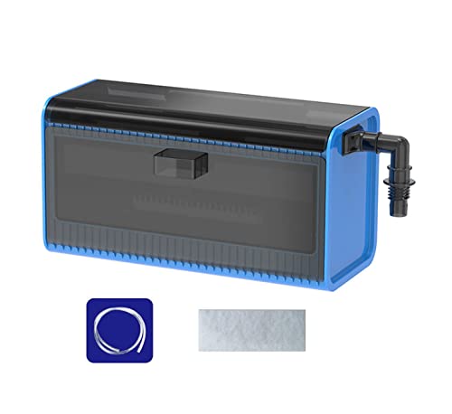 Aquarium Filter Box, Fish Tank Filter Waterfall Flow Fliter Box, Fountain Pump, High Lift Submersible Water Pump, Hydroponics, Filter Accessories, Filter Media (Filter Box)