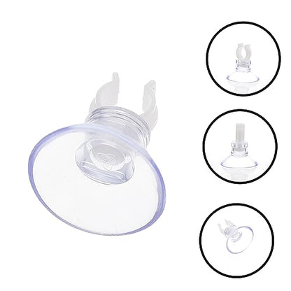 20pcs Oxygen Hose Cup Clips for Fish Tank Aquarium Holders for Easy Installation and Space Saving Inner Highly Transparent Design