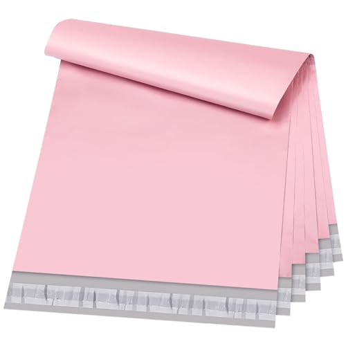 Metronic Large Poly Mailers 19x24 50 pcs, Shipping bags for Small Business, Shipping Envelopes for Clothing, Mailing Bags for Shipping Supplies in Pink - size: 19x24 50PC